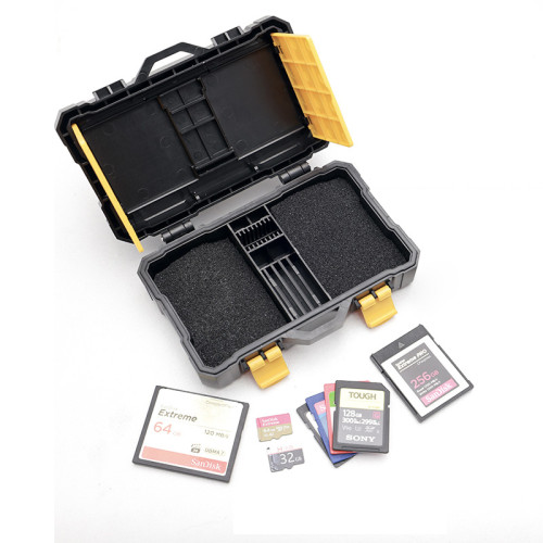 Battery & Memory Cards Case (NP-FZ100,FW50/ LP-E6/ EN-EL15), (SD, MicroSD, CF, XQD)